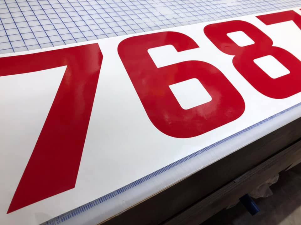 Melges 24 bow numbers stickers